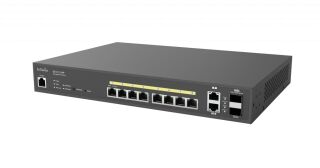 Cloud Managed Switch 8-port GbE PoE.af/at(+) 130W 2xGbE 2xSFP L2 13i