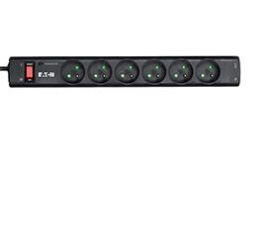 Multiprises parafoudre,10A, Eaton Protection Strip, 6 prises FR, avec protection de ligne Tel/Internet
